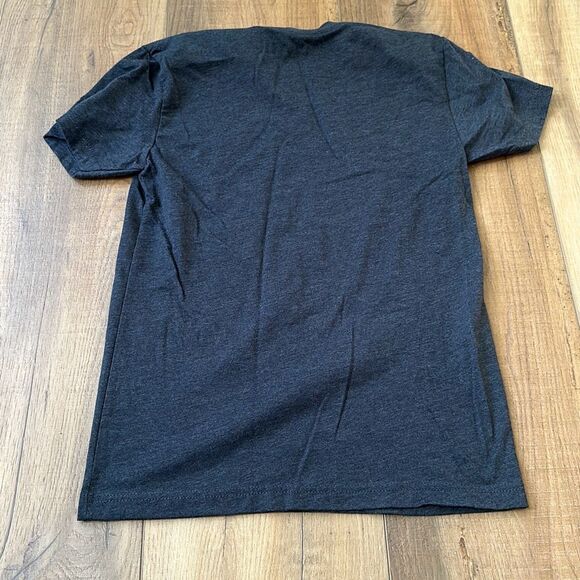 NWOT Code Word T-Shirt Womens XS Fall Heather Gray Crew Neck Short Sleeve Graphi - Picture 3 of 3